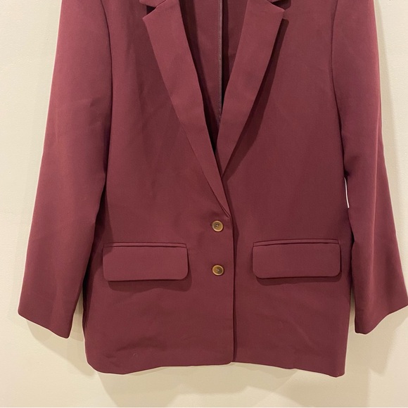 NWT burgundy blazer - Picture 4 of 14